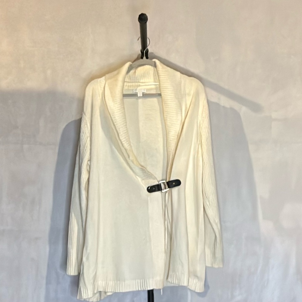 Charter Club Cream Buckle Detail Sweater Size 3X Good Condition